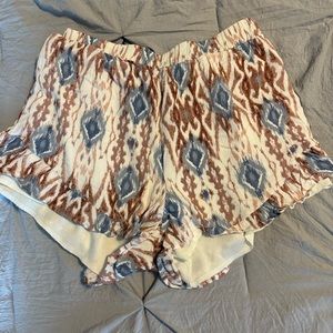 Aztec printed shorts